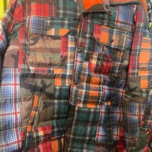 Polo Ralph Lauren patchwork puffer jacket. NWOT